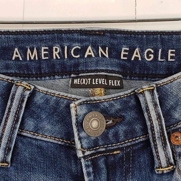 American Eagle AE Jeans Men’s Size 26X28 Medium Wash Slim Straight New - Picture 7 of 12